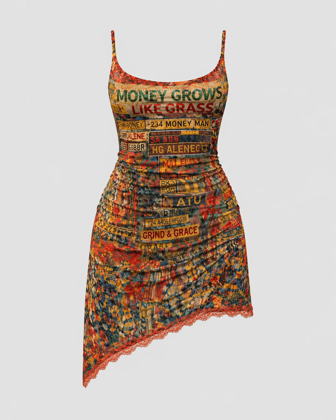 GRASS CEILING Scoop Neck Dress
