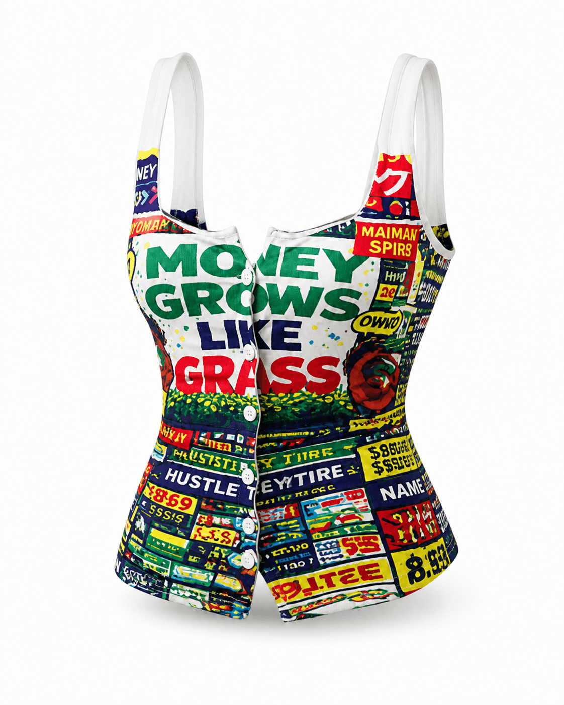 MONEY PLAY Button Up Cami — 3